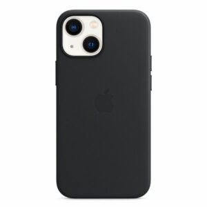 כיסוי לאייפון 13 מיני מקורי עור שחור חצות תומך MagSafe