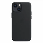 כיסוי לאייפון 13 מיני מקורי עור שחור חצות תומך MagSafe