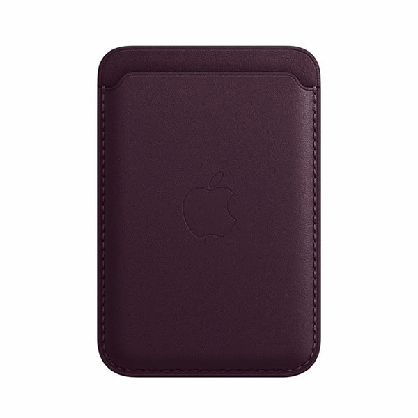 ארנק לאייפון MagSafe Wallet דובדבן כהה עור מקורי