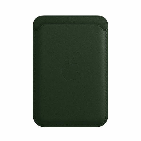ארנק לאייפון MagSafe Wallet ירוק סקויה עור מקורי