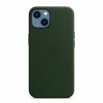 כיסוי לאייפון 13 מקורי עור ירוק סקויה תומך MagSafe