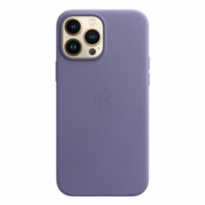כיסוי לאייפון 13 פרו מקס מקורי עור סגול ויסטריה תומך MagSafe