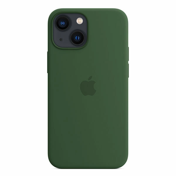 כיסוי לאייפון 13 מיני מקורי ירוק תלתן סיליקון תומך MagSafe