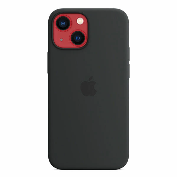 כיסוי לאייפון 13 מיני מקורי שחור חצות סיליקון תומך MagSafe