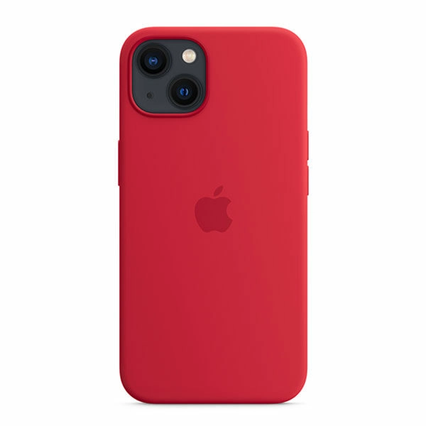 כיסוי לאייפון 13 מקורי אדום Product RED סיליקון תומך MagSafe