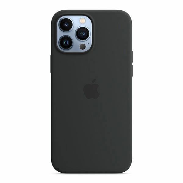 כיסוי לאייפון 13 פרו מקס מקורי שחור חצות סיליקון תומך MagSafe