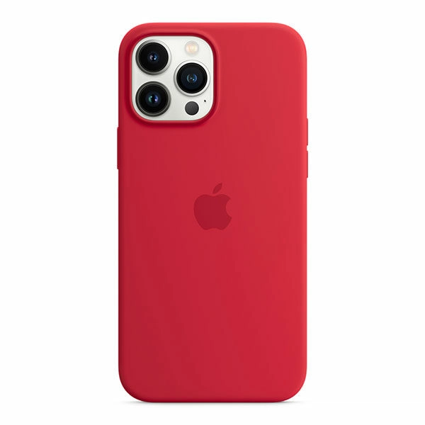 כיסוי לאייפון 13 פרו מקס מקורי אדום Product RED סיליקון תומך MagSafe