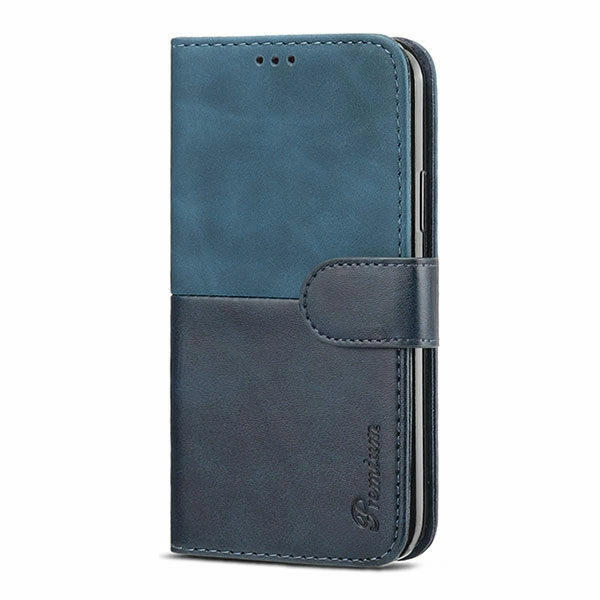 כיסוי לאייפון 13 ארנק כחול עם מקום לכרטיסי אשראי Duo Premium