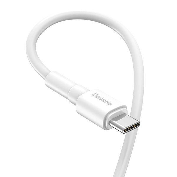 כבל Type C באורך מטר לבן מקורי Baseus
