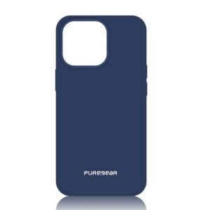 כיסוי לאייפון 13 פרו כחול סיליקון רך ונעים למגע PureGear Softek