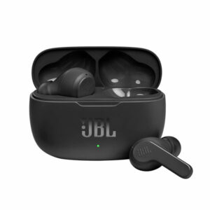 אוזניות JBL Wave 200 אלחוטיות שחור עם באסים עמוקים