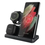 מטען אלמטען אלחוטי 3 ב-1 20W לסמארטפון, Galaxy Buds ושעוני סמסונג בו זמנית | Miracase MQIW510חוטי 3 ב 1 20w לסמארטפון, Galaxy Buds ושעוני סמסונג בו זמנית Miracase Mqiw5102