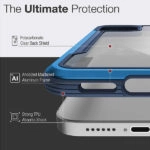 כיסוי לאייפון 12 פרו מקס X-Doria כחול אלומיניום חזק Raptic Shield