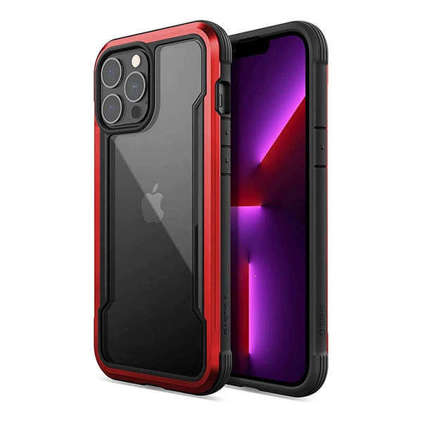 כיסוי לאייפון 13 פרו X-Doria אדום עמיד במיוחד Raptic Shield Pro
