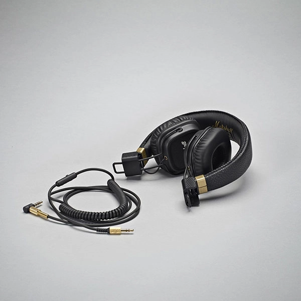 אוזניות מרשל Marshall Major 2 חוטיות שחור עם שמע נקי וצלול