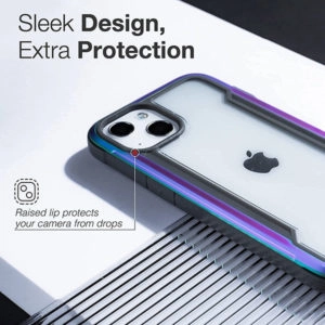 כיסוי לאייפון 13 X-Doria צבעוני שקוף עמיד במיוחד Raptic Shield Pro