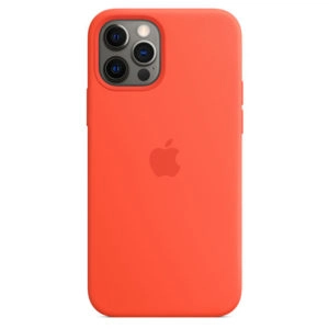 כיסוי לאייפון 12 פרו מקורי תפוז אלקטרוני סיליקון תומך MagSafe