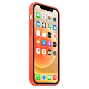 כיסוי לאייפון 12 פרו מקורי תפוז אלקטרוני סיליקון תומך MagSafe