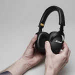 אוזניות מרשל Marshall Monitor חוטיות שחור עם שמע באיכות סטודיו