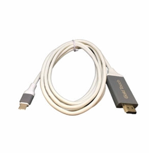 כבל USB-C ל-HDMI אורך 1.8 מטר Gold Touch לבן