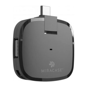 מפצל Type-C ל-3 יציאות USB קומפקטי למחשב Miracase MHUB400 שחור