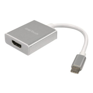 מתאם USB-C ל HDMI לבן כסוף Gold Touch