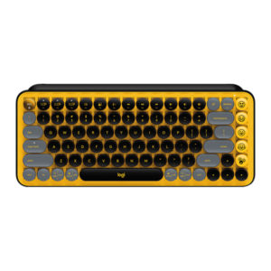 מקלדת מכאנית Logitech Pop Keys אלחוטית שחור צהוב