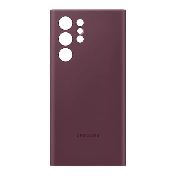 כיסוי לגלקסי S22 אולטרה מקורי סיליקון בורגונדי Samsung Silicone Cover