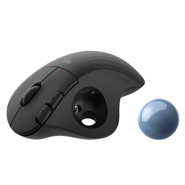 עכבר אלחוטי Logitech Ergo M575 שחור למחשב חיי סוללה ארוכים