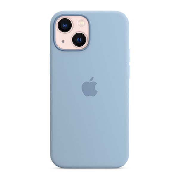 כיסוי לאייפון 13 מיני כחול ערפל מקורי סיליקון תומך MagSafe