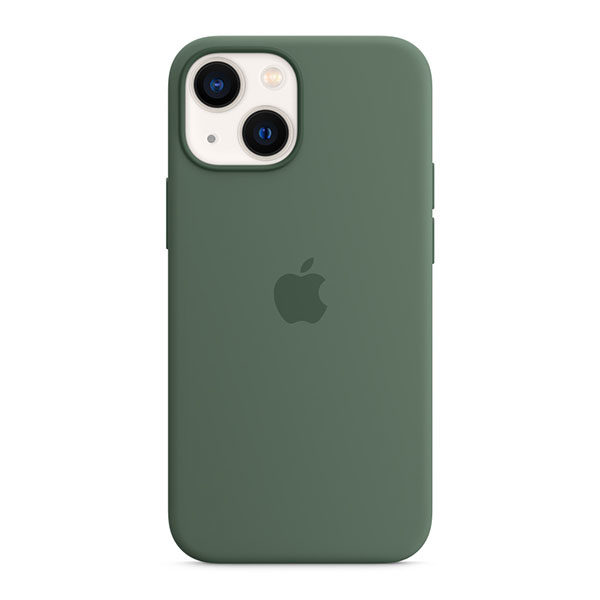 כיסוי לאייפון 13 מיני ירוק אקליפטוס מקורי סיליקון תומך MagSafe
