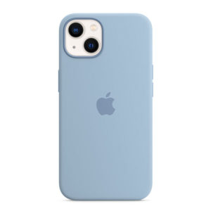 כיסוי לאייפון 13 כחול ערפל מקורי סיליקון תומך MagSafe