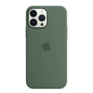 כיסוי לאייפון 13 פרו מקס ירוק אקליפטוס מקורי סיליקון תומך MagSafe