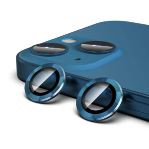 מגן מצלמה לאייפון 13 מיני כחול איכותי וחזק