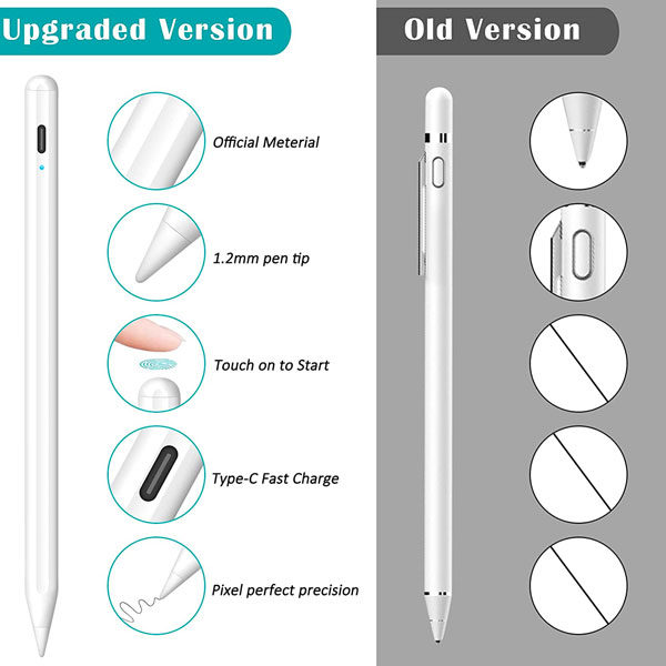 עט לטלפון וטאבלט Stylus Pen צבע לבן Power Tech