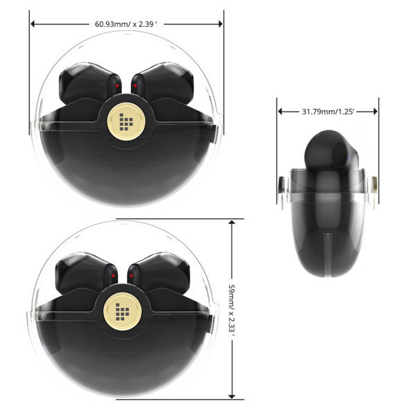 אוזניות גיימינג אלחוטיות עוצמתיות ואיכותיות Tronsmart Battle שחור