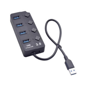 מפצל USB איכותי 4 יציאות USB 3.0 HUB שחור