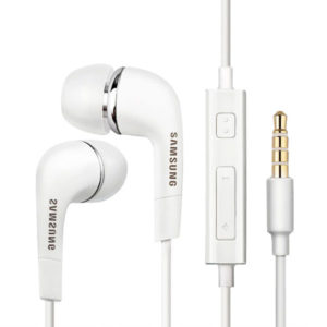 אוזניות סמסונג מקורי חוטיות עם מיקרופון נארז בארץ לבן S3