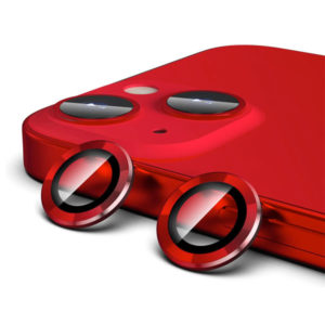 מגן מצלמה לאייפון 13 אדום איכותי וחזק