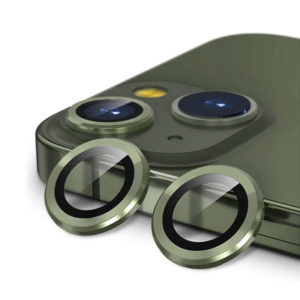 מגן מצלמה לאייפון 13 ירוק בהיר איכותי וחזק