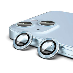 מגן מצלמה לאייפון מיני 13 כחול בהיר איכותי וחזק