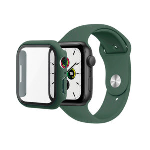 רצועה לשעון אפל 45 מ"מ 7 סיליקון עם מגן מסך ירוק Skech Strap