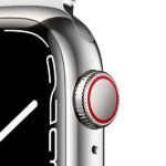 שעון חכם Apple Watch Series 7 41mm כסוף פלדת אל-חלד תומך GPS ו-Cellular עם רצועת Milanese Loop