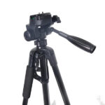 חצובה למצלמה או סמארטפון עם תיק נשיאה גובה 1.60 מטר 360 Tripod שחור