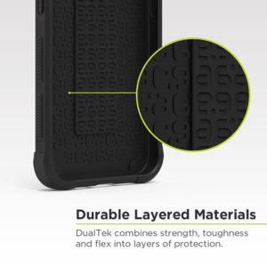 כיסוי לאייפון 14 פלוס שחור חזק עם במפרים בולמי זעזועים PureGear DualTek