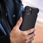 כיסוי לאייפון 14 פרו מקס שחור חזק עם בולמי זעזועים PureGear DualTek