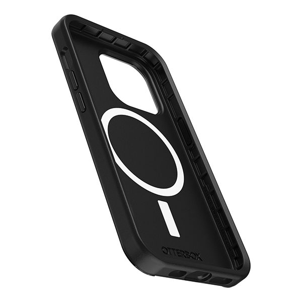 כיסוי לאייפון 14 פרו שחור מורד Otterbox Symmetry תומך MagSafe