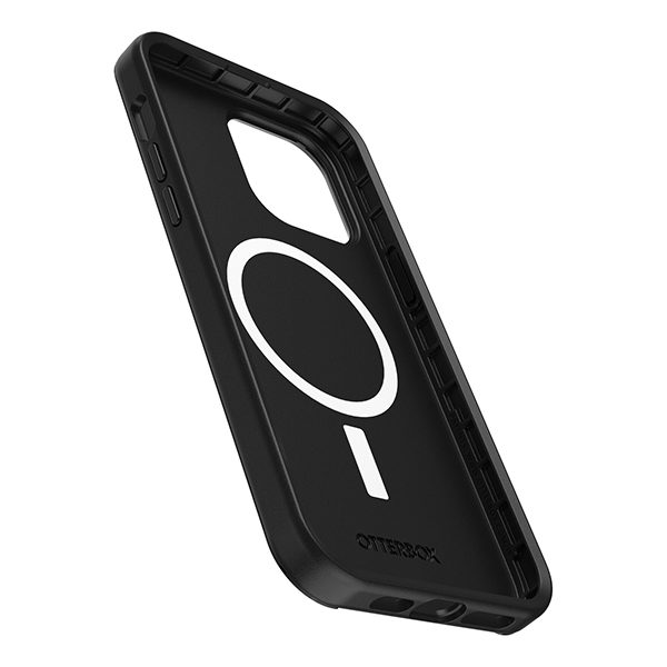 כיסוי לאייפון 14 פרו מקס שחור מורד Otterbox Symmetry תומך MagSafe