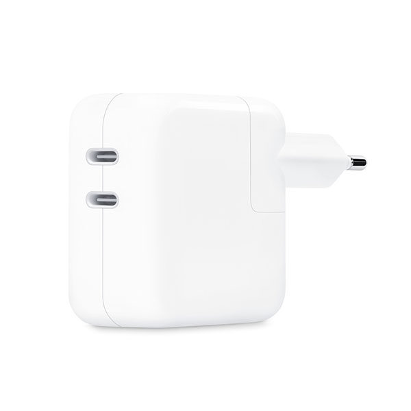 ראש מטען אפל כפול בהספק 35 וואט Apple 35W Dual USB-C Adapter