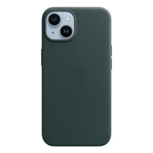 כיסוי לאייפון 14 פלוס מקורי ירוק יער עור תומך MagSafe